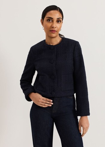 Phase Eight Ripley Petite Jackets Navy Canada | EUVFYB-349